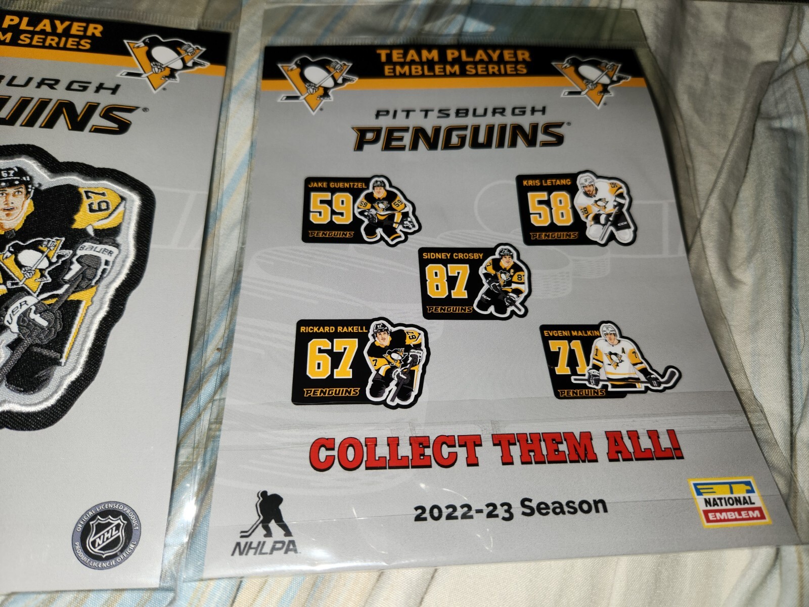 RICKARD RAKELL #67 PITTSBURGH PENGUINS PLAYER PATCH New