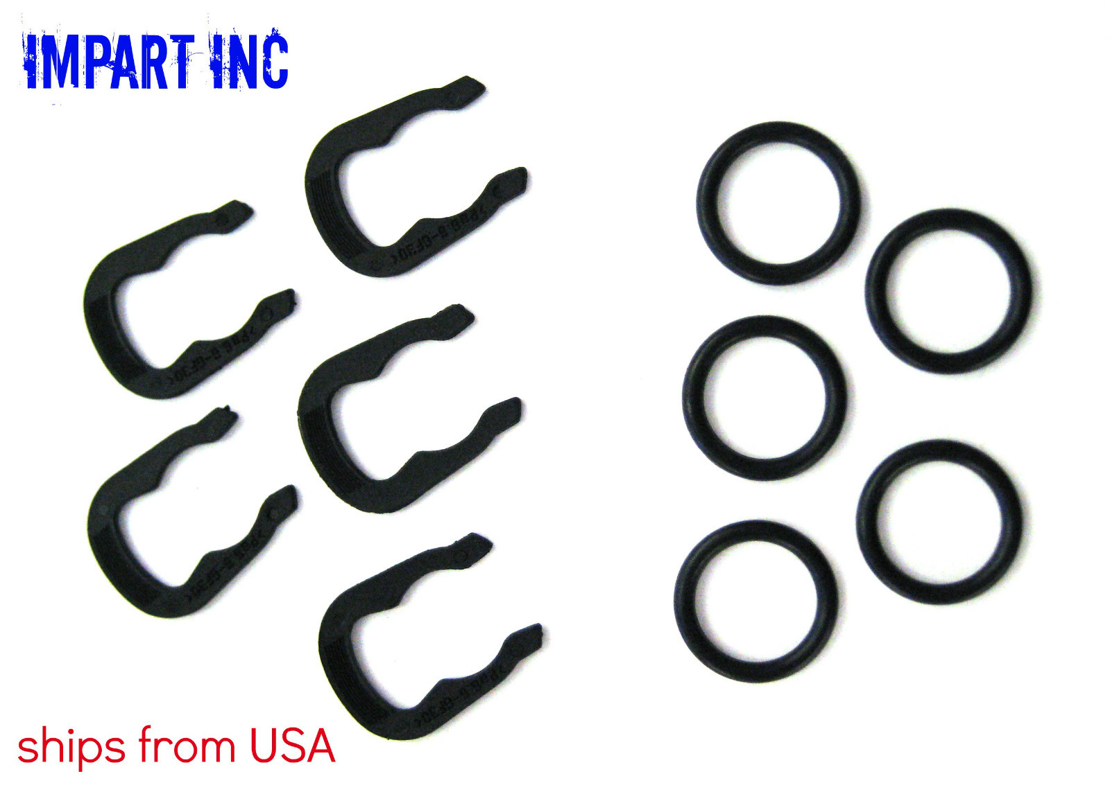 Audi Volkswagen VW Cooling Temp Sensor Hose Flange Retainer Clip and Oring (5)