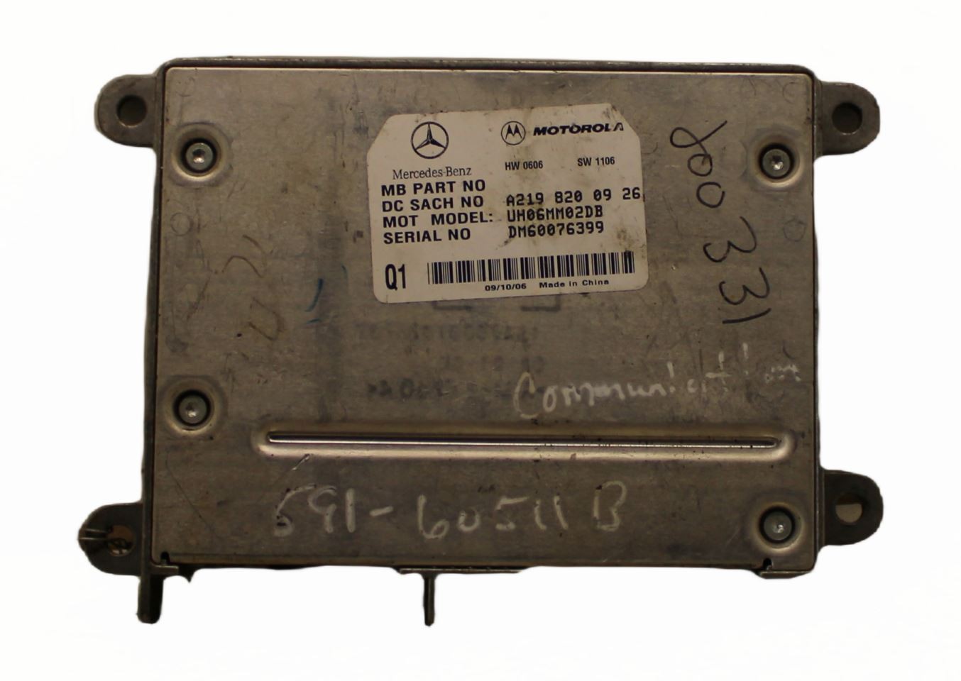 2006-2009 Mercedes R-class Control Module Communication R320 OEM 1572949