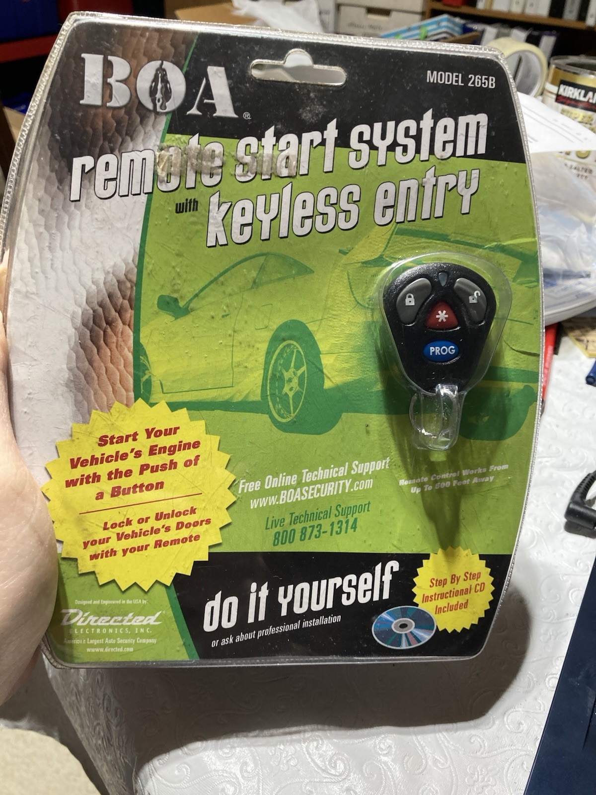 BOA Vehicle Remote Start System Kit DIY Keyless Entry Model 265B NEW SEALED