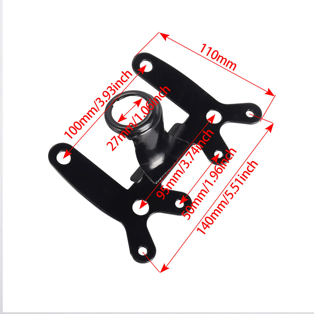 Universal Motorcycle Instrument Bracket Tachometer Speedometer Odometer Mount