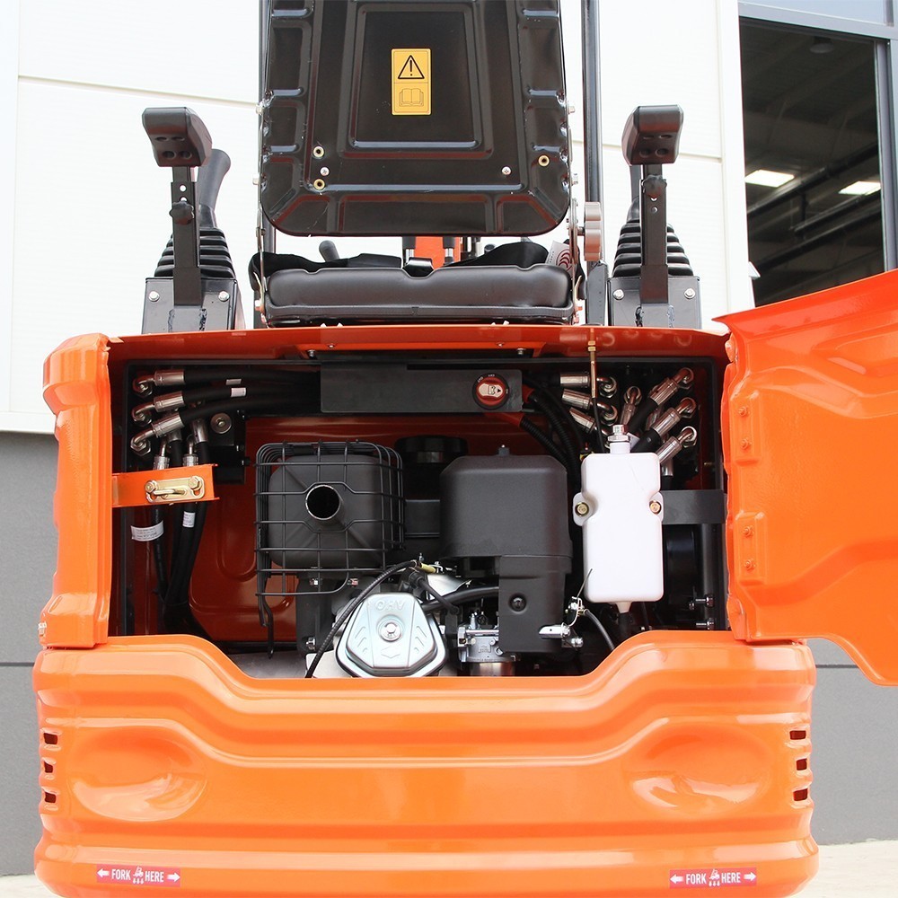 1 Ton Mini Excavator Orange B&S Engine Hydraulic System, USA STOCK, TX