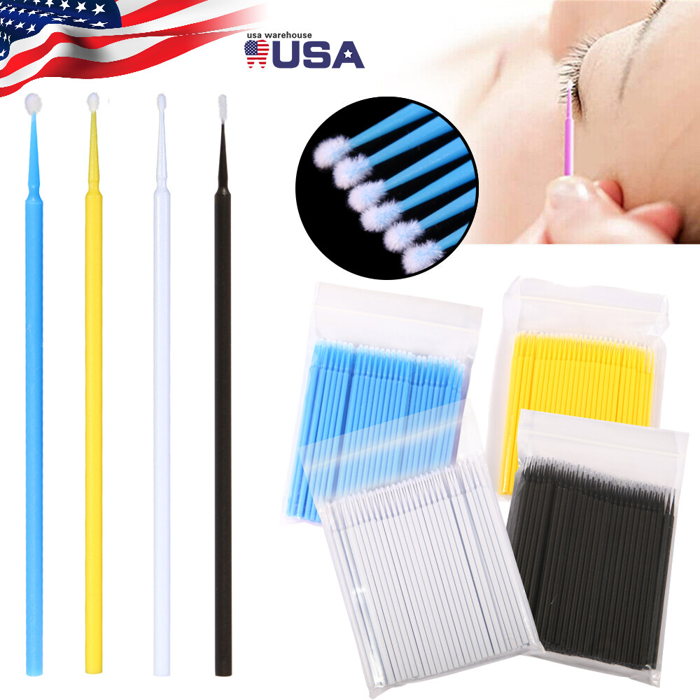 100-1000 Microbrush Micro Brush Applicator Tips (Regular, Fine, Super Fine) ez