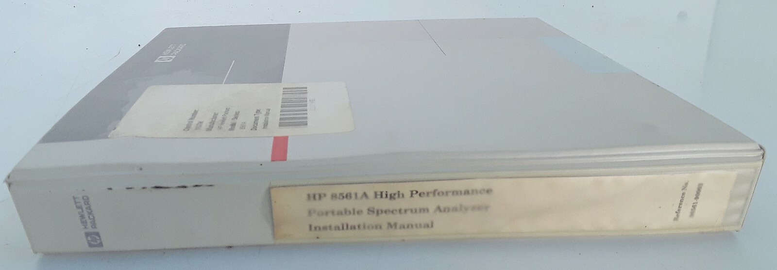 HP Agilent 8561A High Performance Portable Spectrum Analyzer Installation Manual
