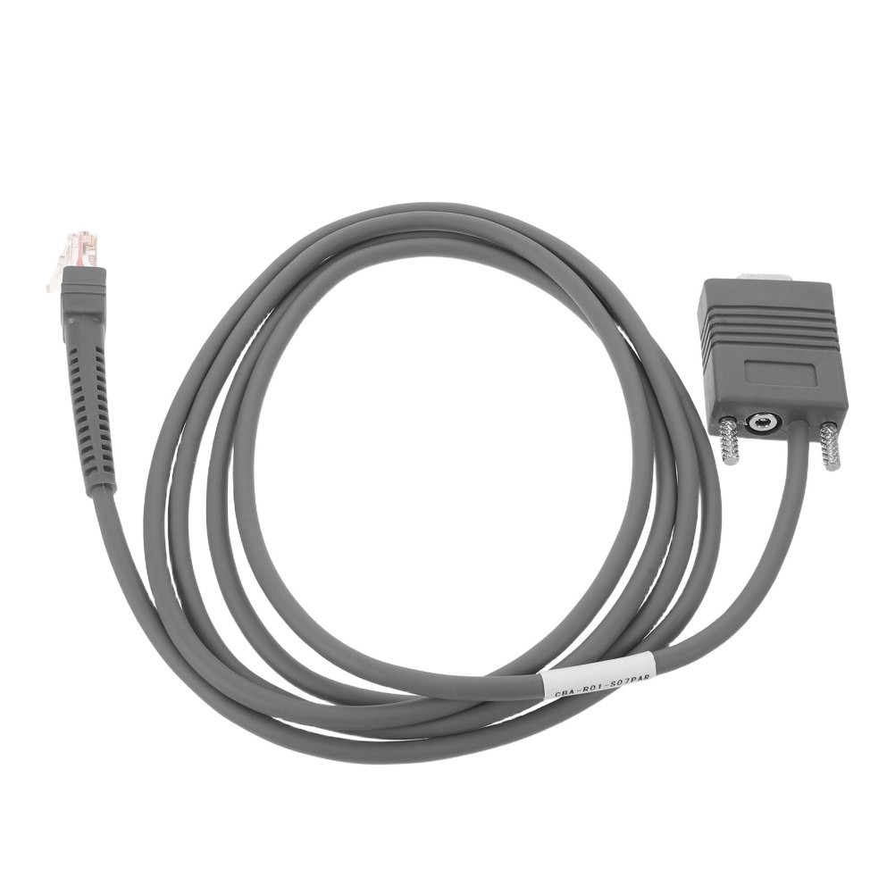 Reusable Grey Barcode Scanner Cable for Pos Systems Straight Cable