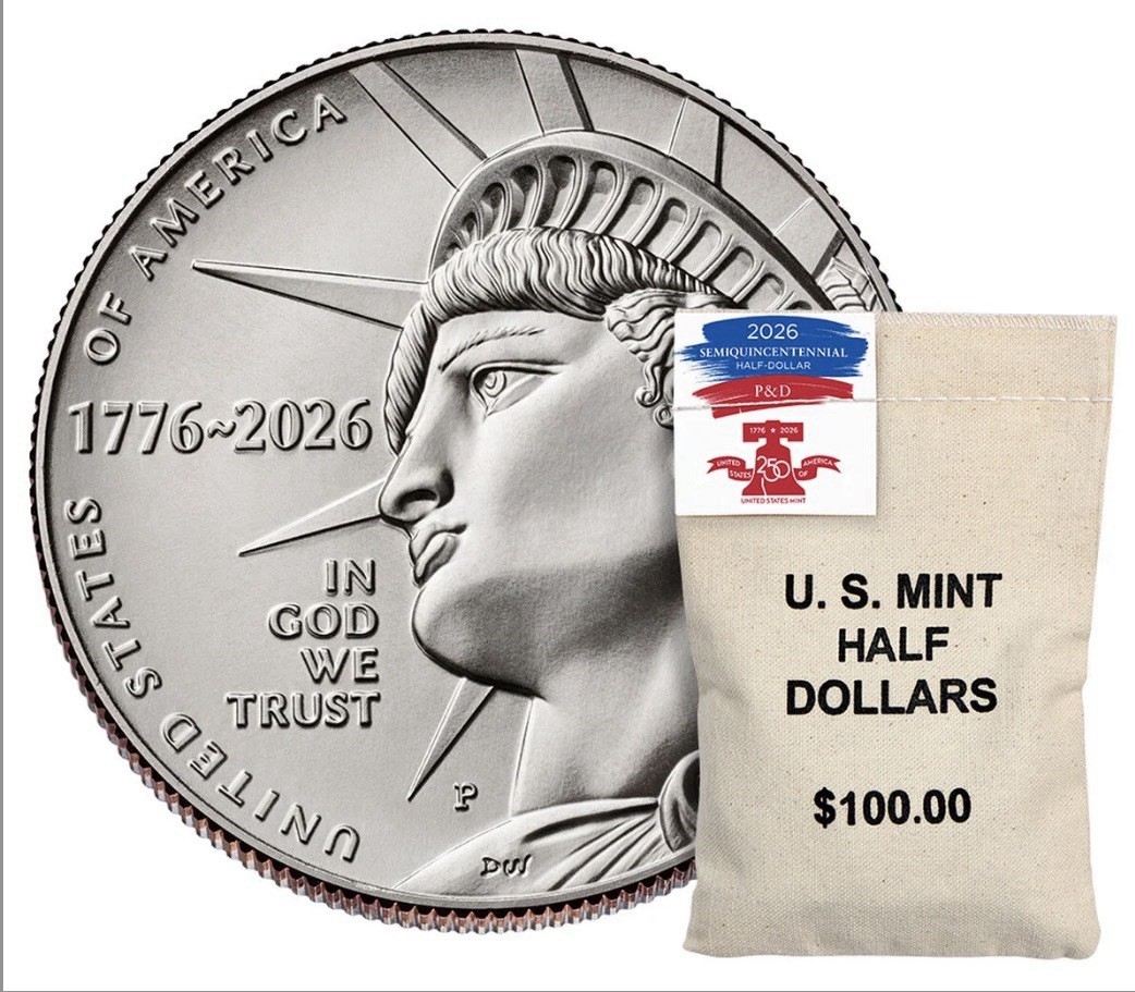 2026 Enduring Liberty Half Dollar P&D U.S. Mint 200 Coin Bag OGP 26QBB SPECIAL!!