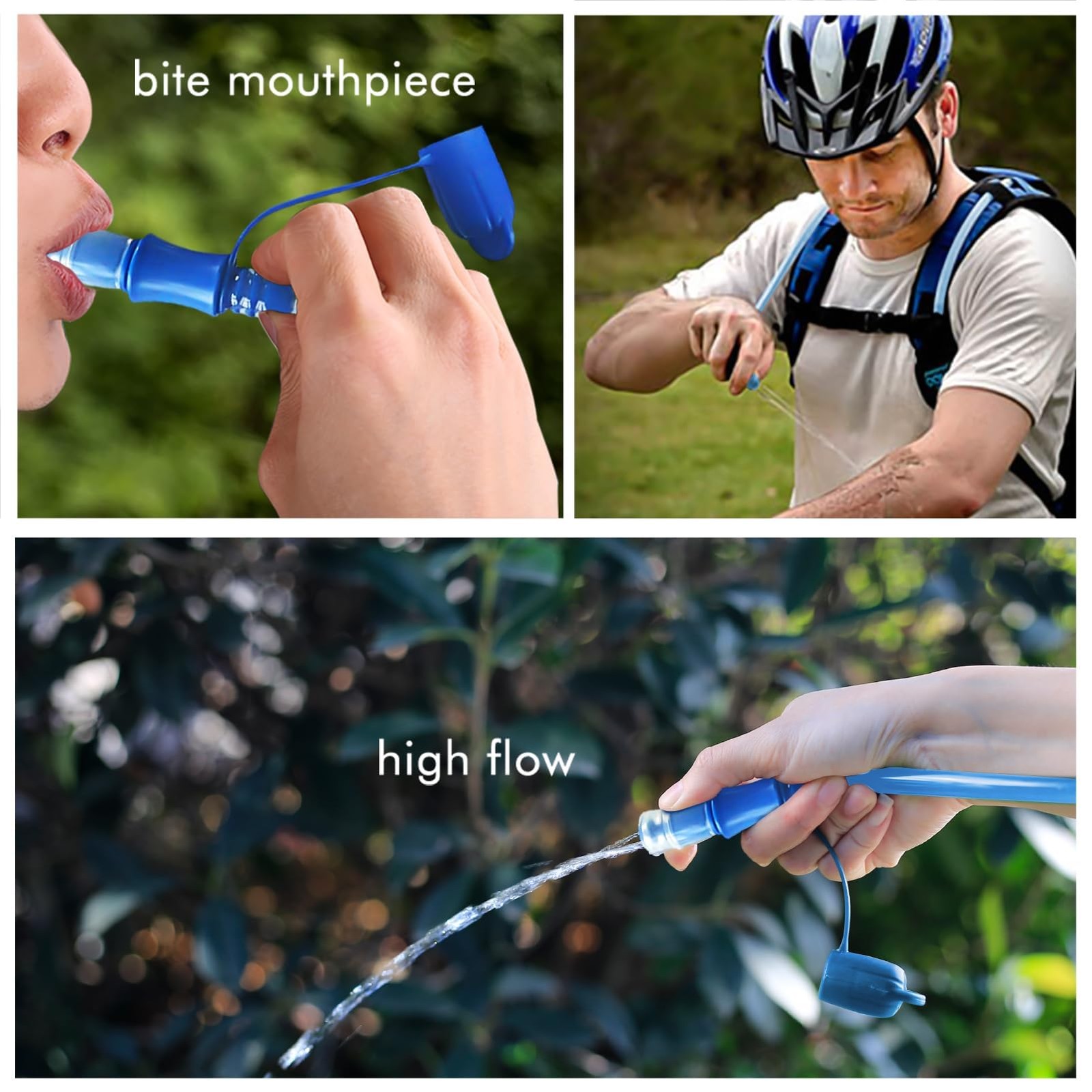Hydration Bladder, 1.5L Water Bladder for Hiking Backpack Leak Proof Water Re...
