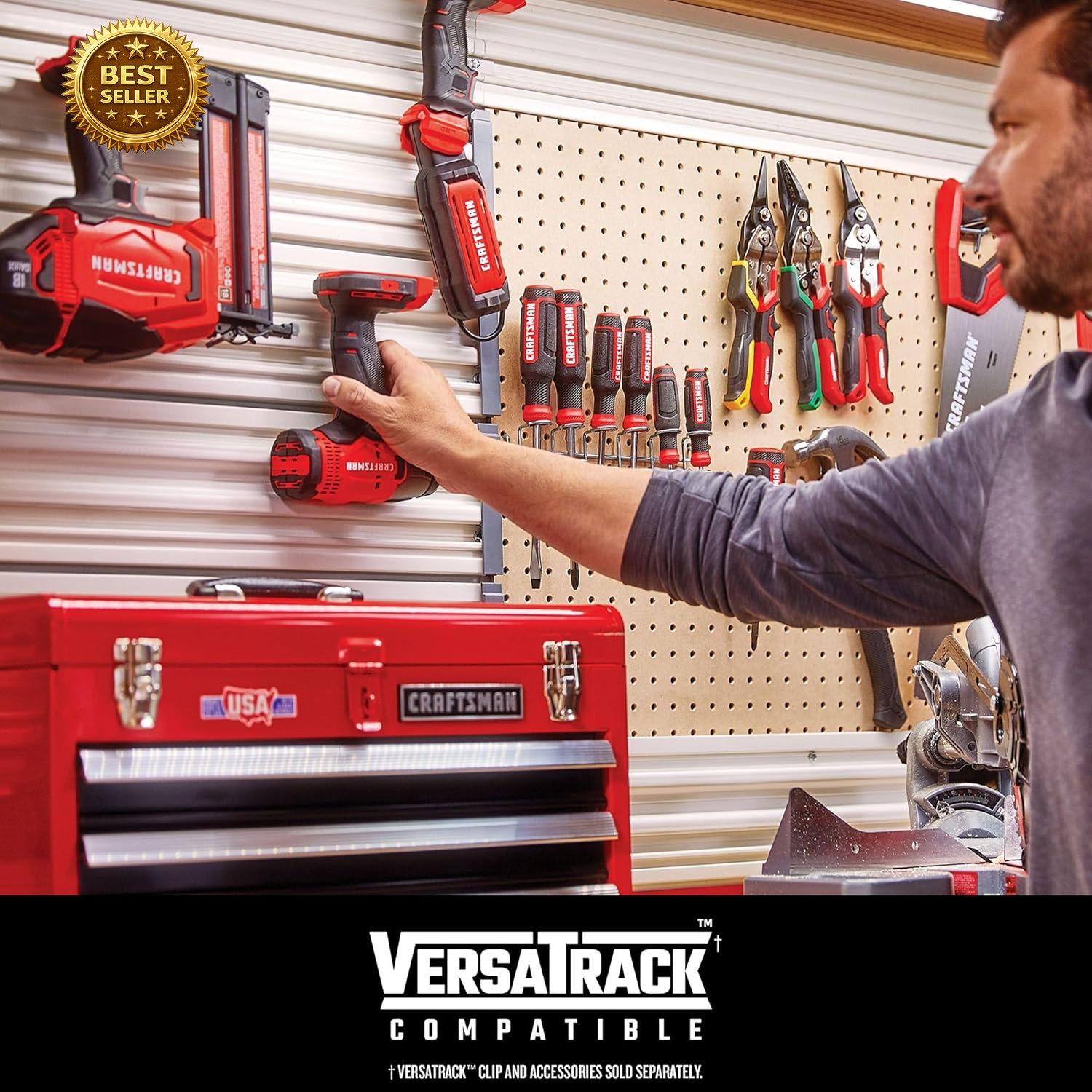 V20 MAX Cordless Drill & Impact Driver Combo Kit 2 Batteries LED Light