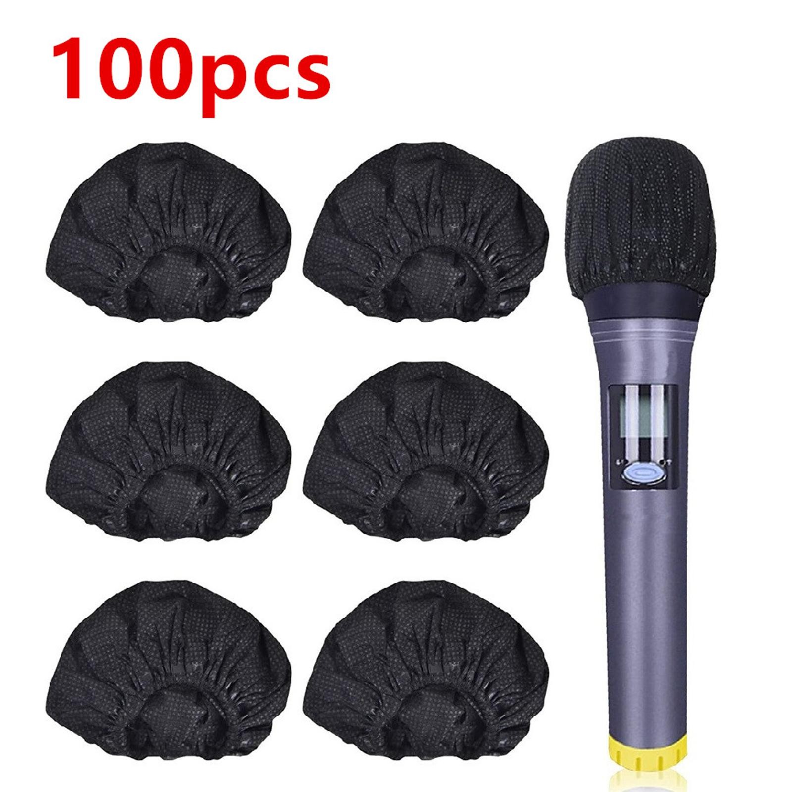 100Pcs Microphone Pop Filter Hygiene Cover Odor Removal Disposable Mike Sponge