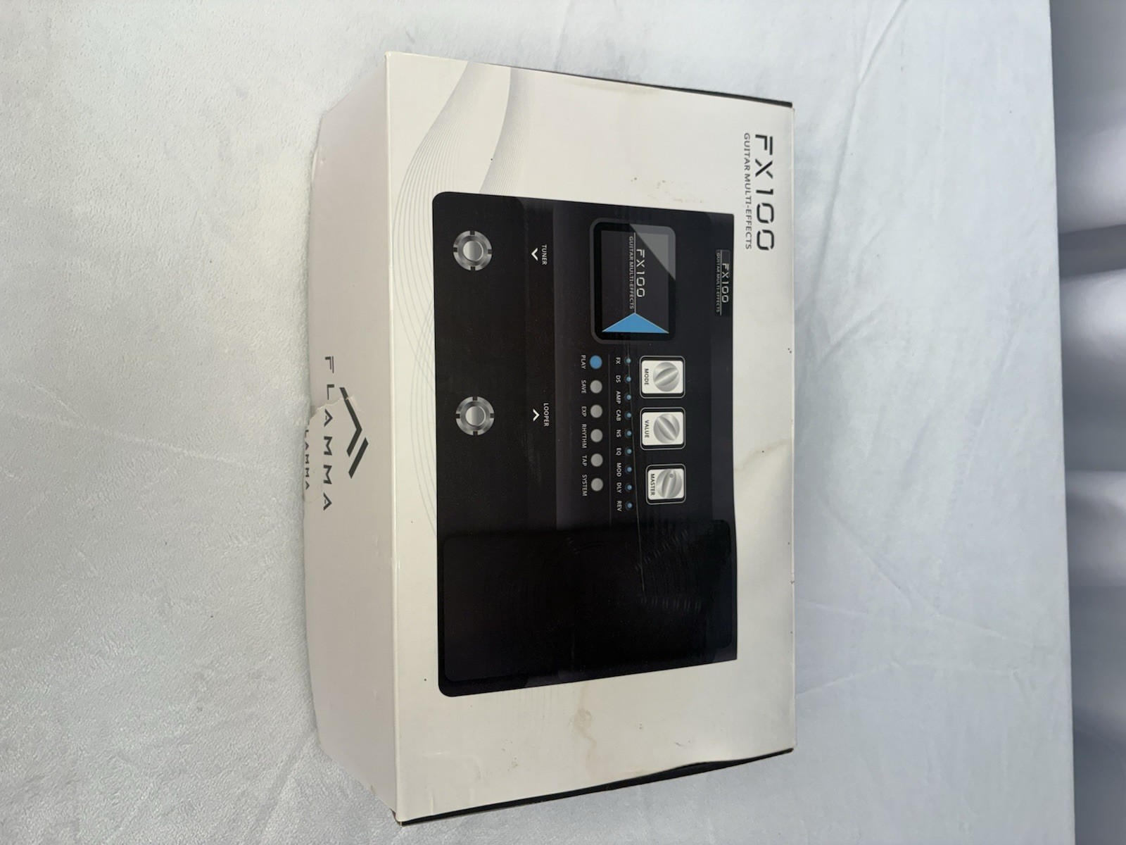Flamma FX100 Guitar Multi Effect Pedal With 55 Amp Models Built-In
