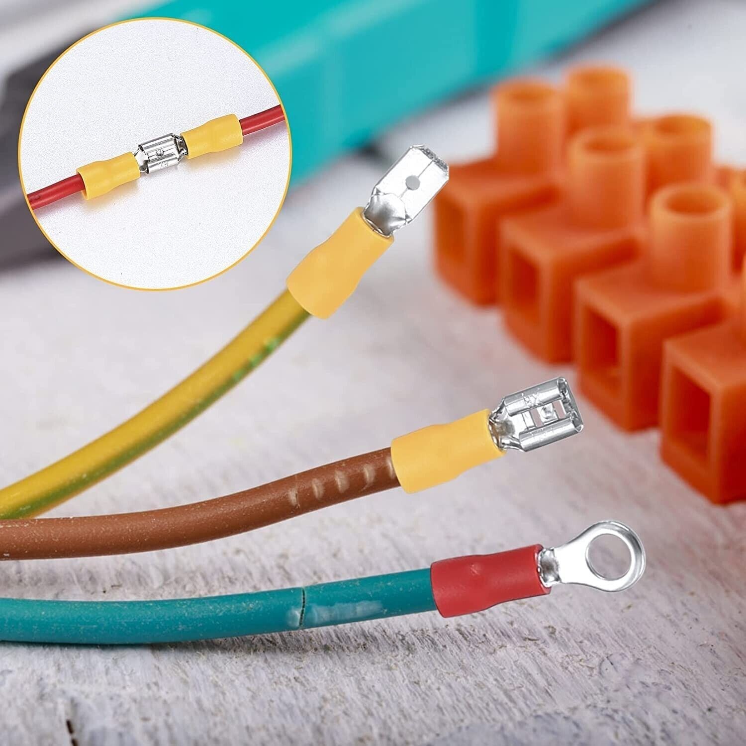 280PCS Assorted Insulated Electrical Wire Crimp Terminals Port Connectors Kit US