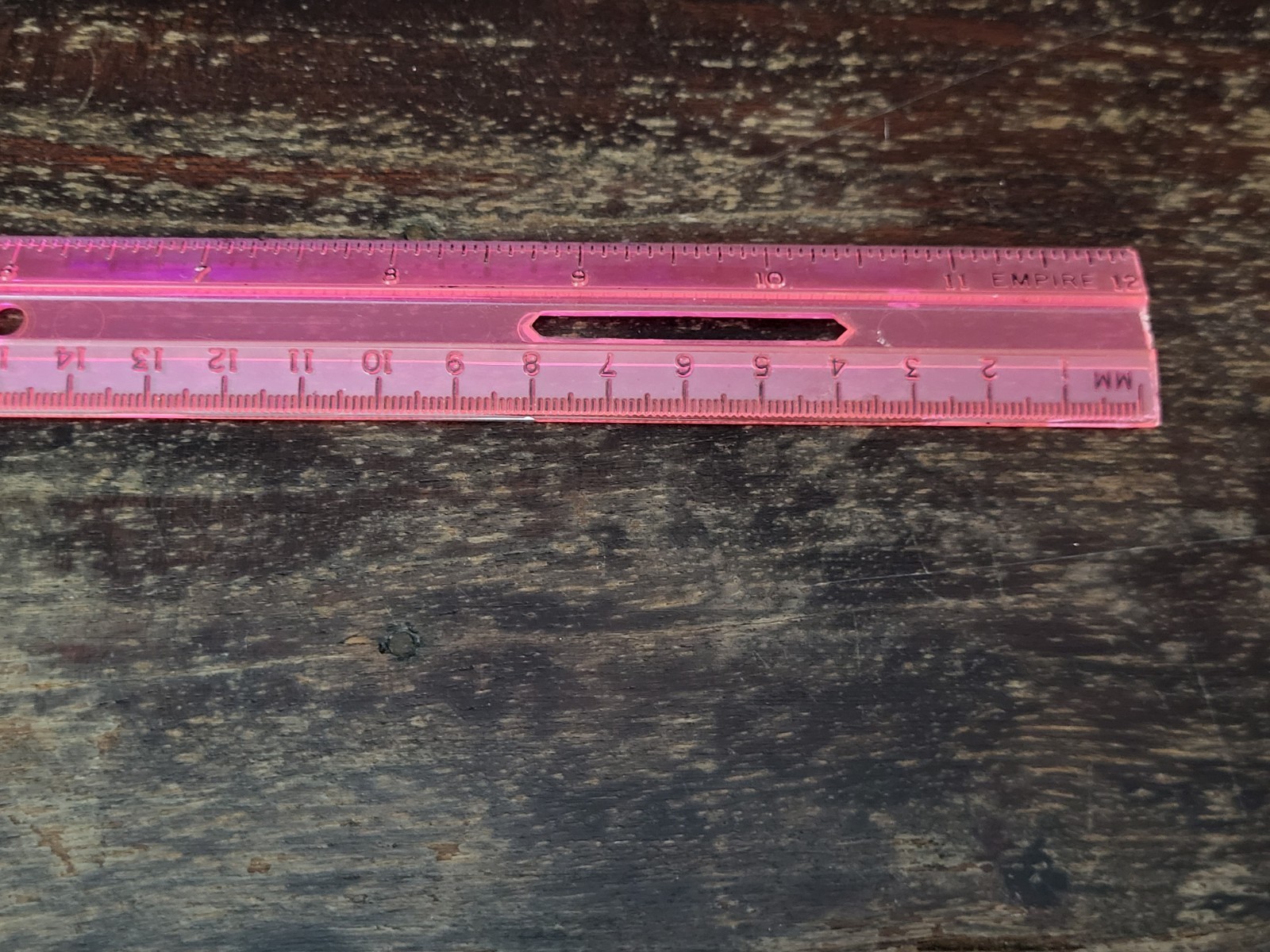 12 Inch Pink Empire Ruler