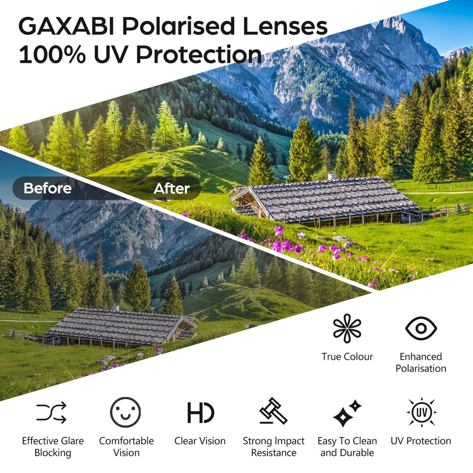 Smart Glasses, Polarized Bluetooth Sunglasses with Speaker, Voice Assistant, ...