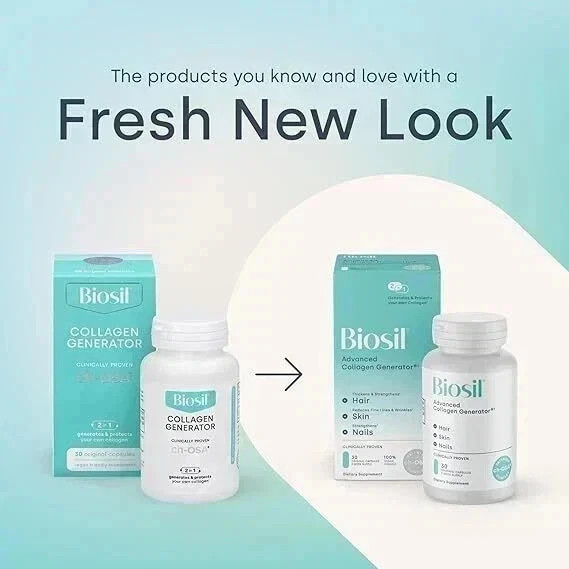 Biosil Collagen Generator - 120 Original Capsules ( pack of 2 )
