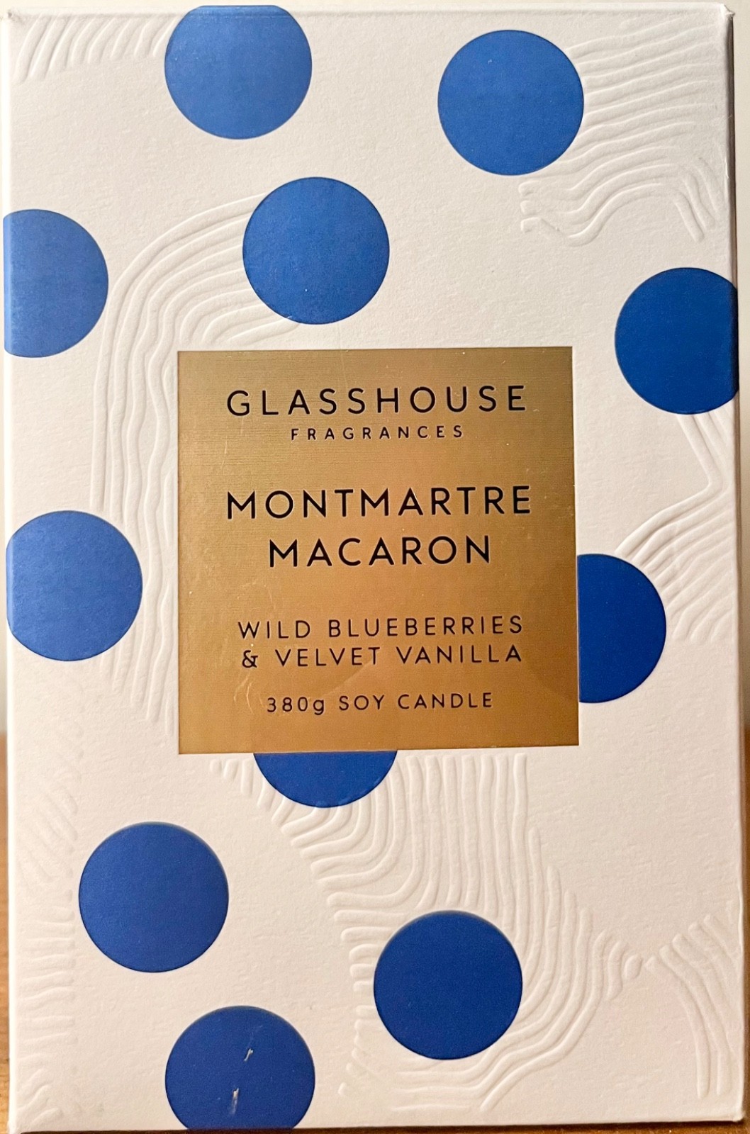 NIB GLASSHOUSE FRAGRANCES MontmartreMacartrePerfumeSoyCandle13.4oz/380gAUSTRALIA
