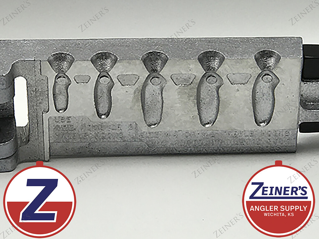 3331 ZV-5-A Do-It Vibrating Lure Mold 1ea of 1/4, 3/8, 1/2, 5/8, 3/4 oz sizes