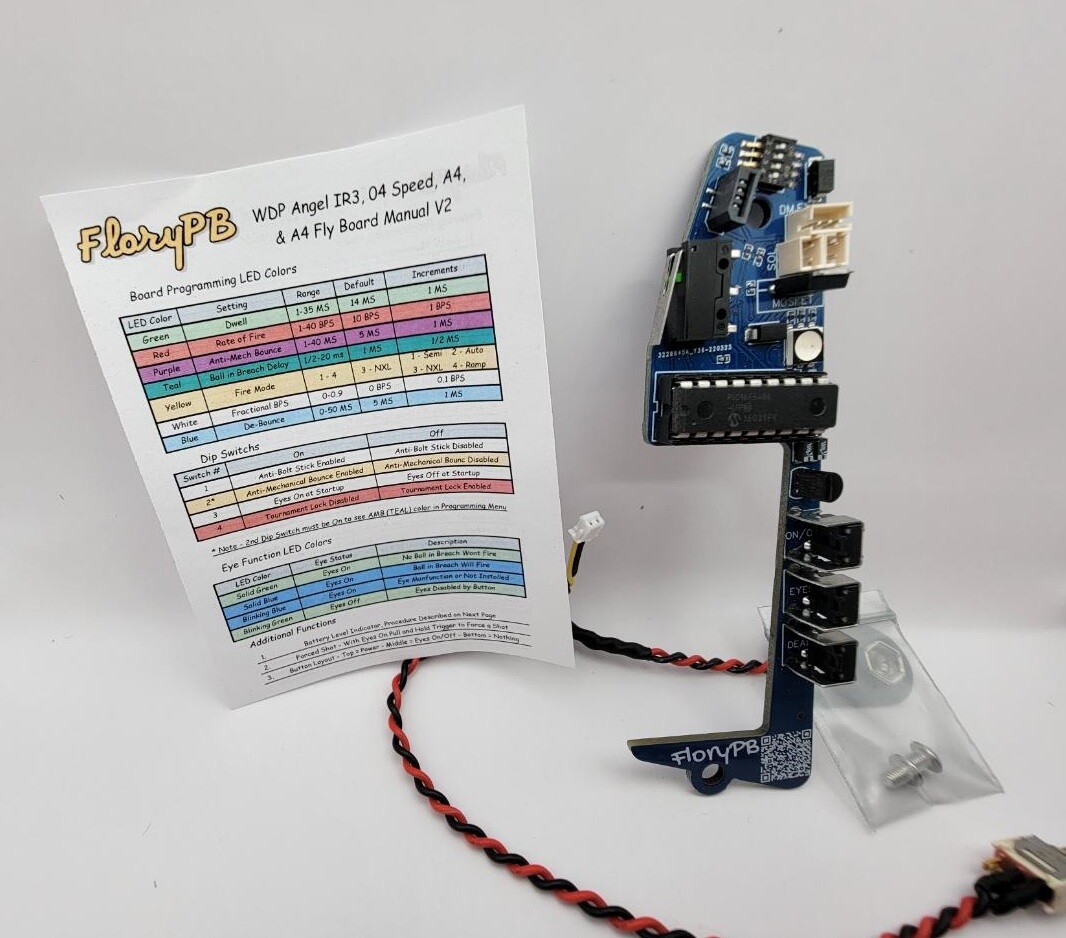 FloryPB WDP Angel IR3, 04 Speed, A4, A4 Fly 9V Board 10 BPS Ready