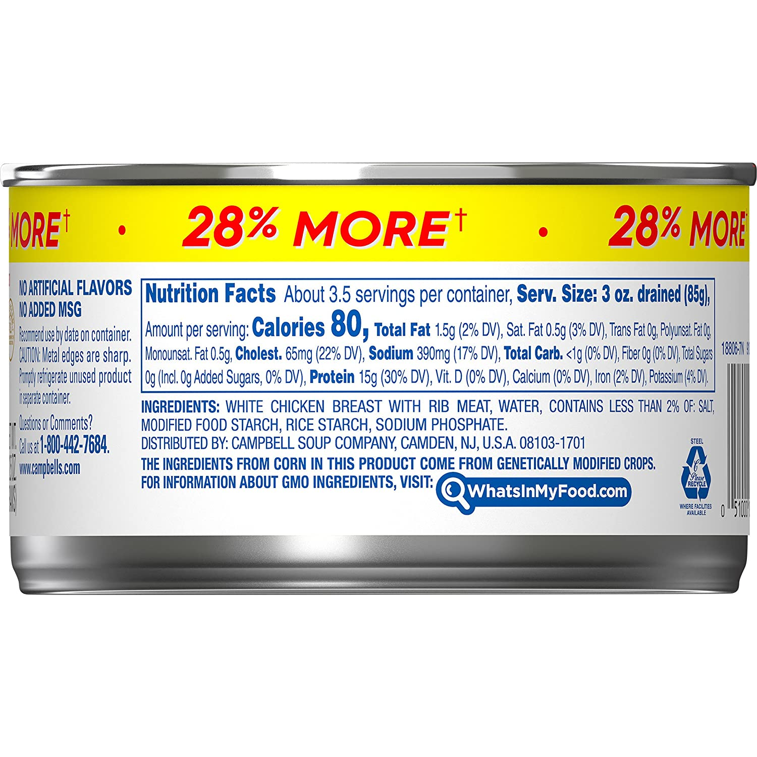Swanson White Premium Chunk Canned Chicken Breast 12.5oz