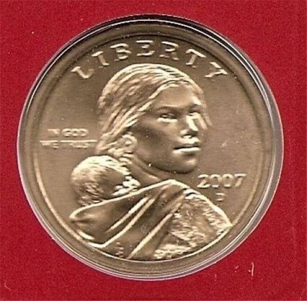 2007-D SATIN FINISHED MINT SEALED SACAGAWEA DOLLAR