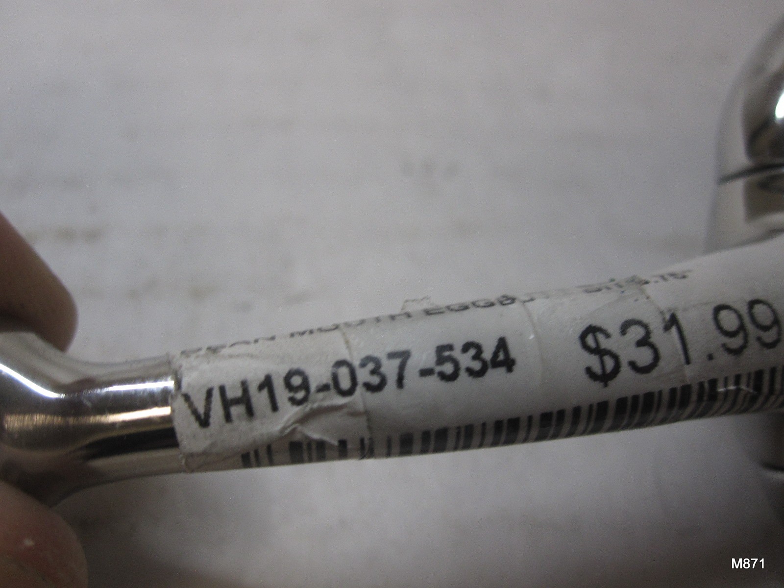 Single VH19-037-534 Bean Mouth Eggbutt bit 5.75"