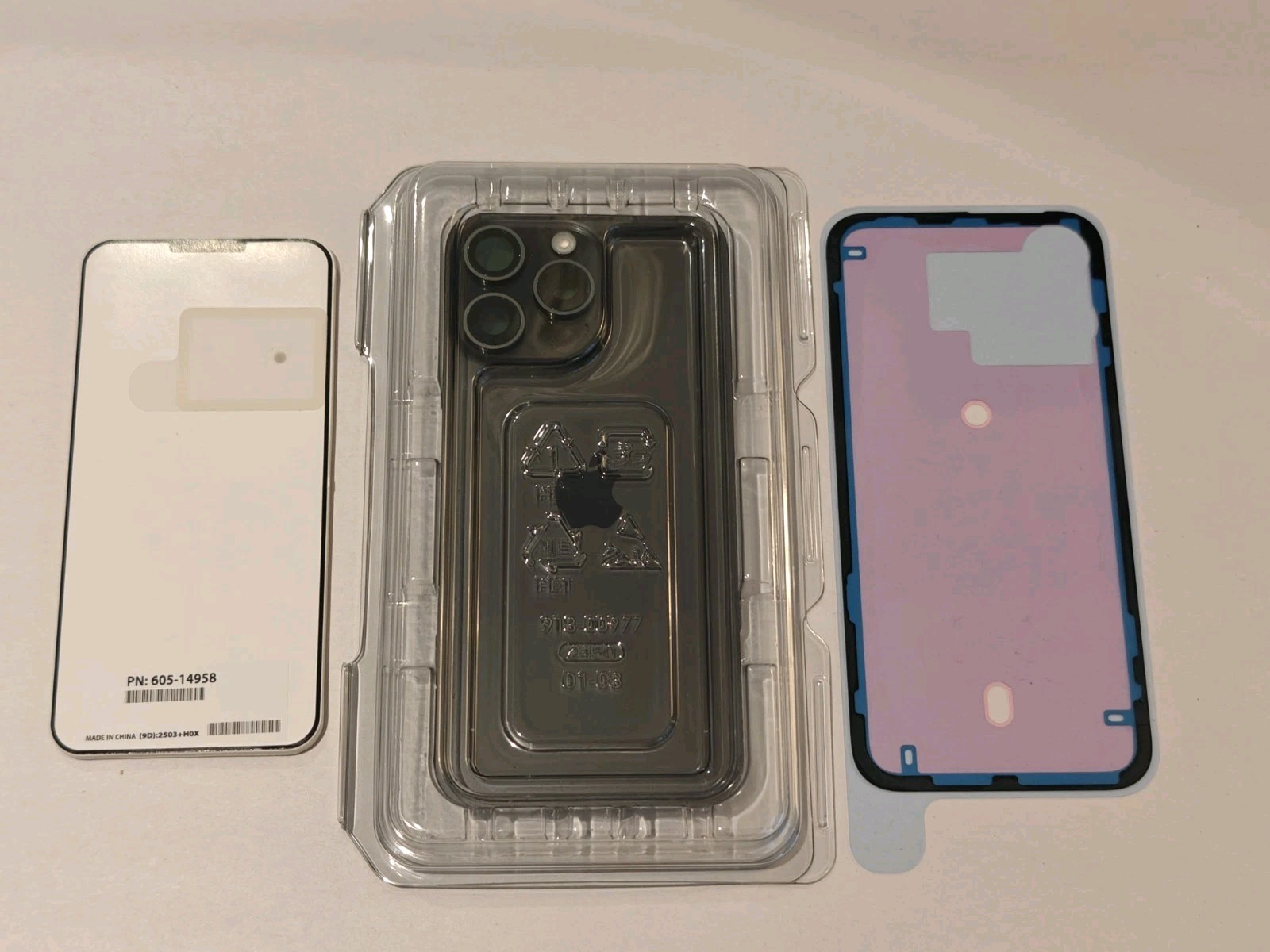 New Genuine iPhone 15 Pro Max OEM Back Glass - Black