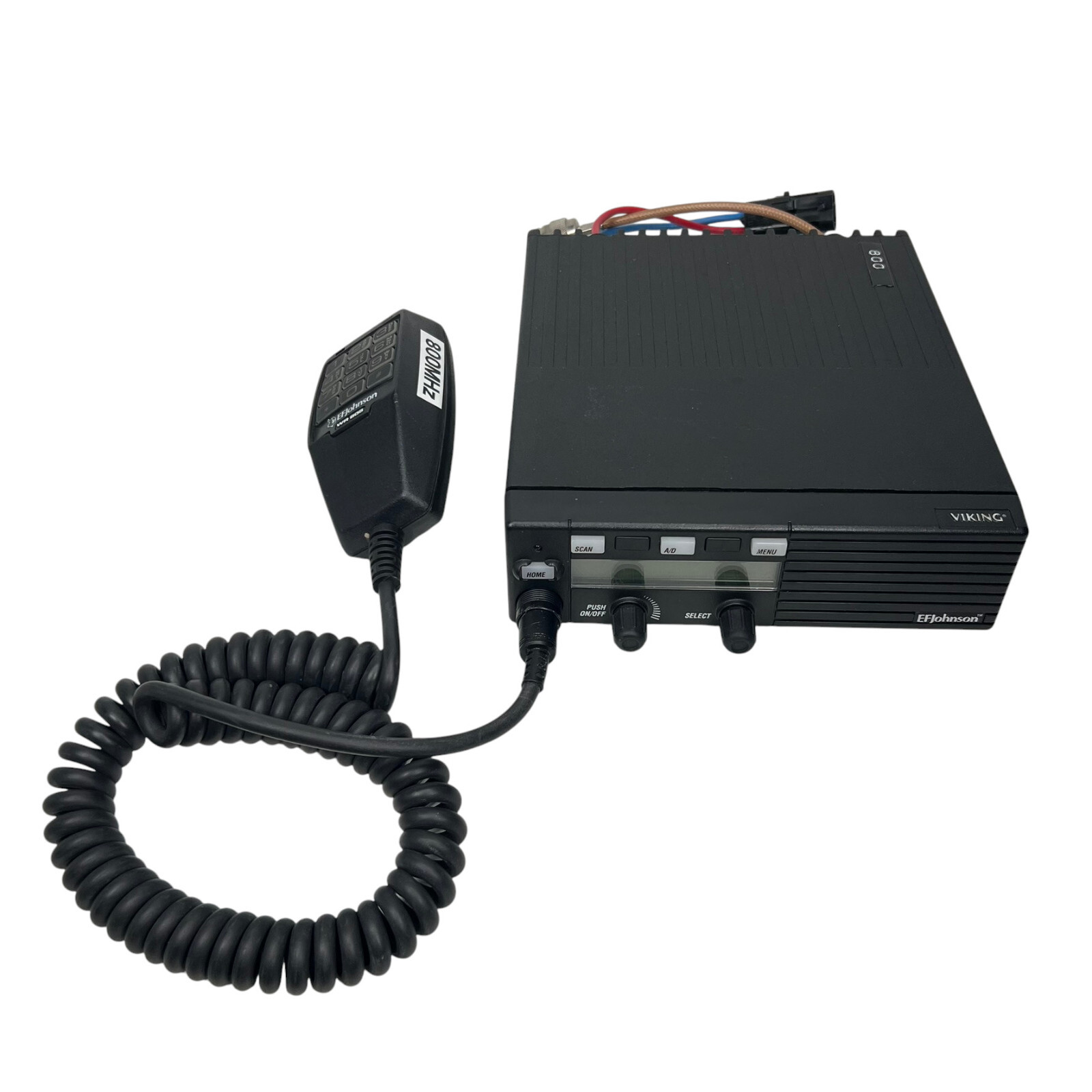EF Johnson Viking 242-9655 P25 Radio 800 MHz w WR 805 Mic Former Red Cross Works