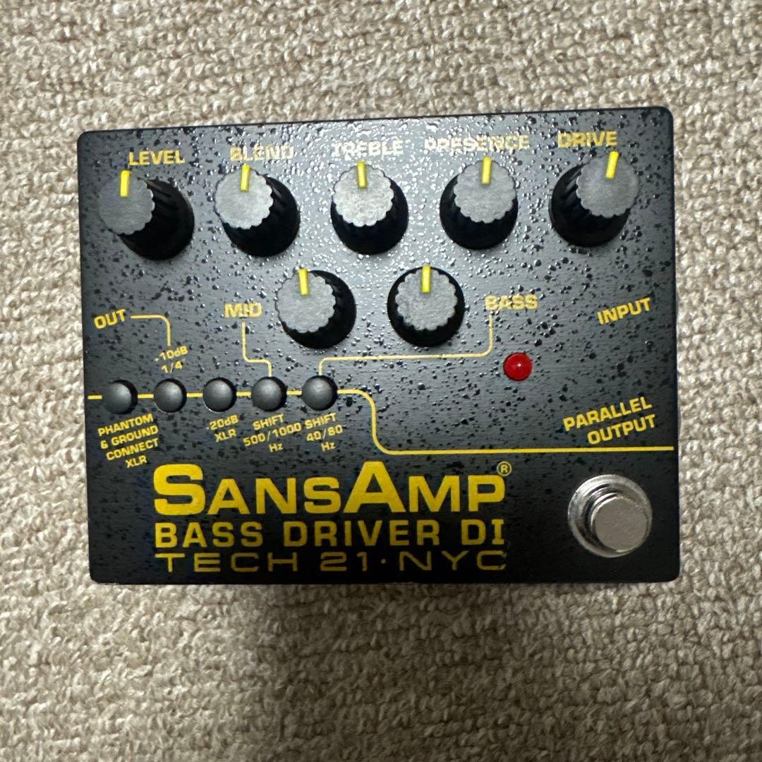 Tech 21 SansAmp Bass Driver DI Bass Guitar Preamp Effects Pedal Used