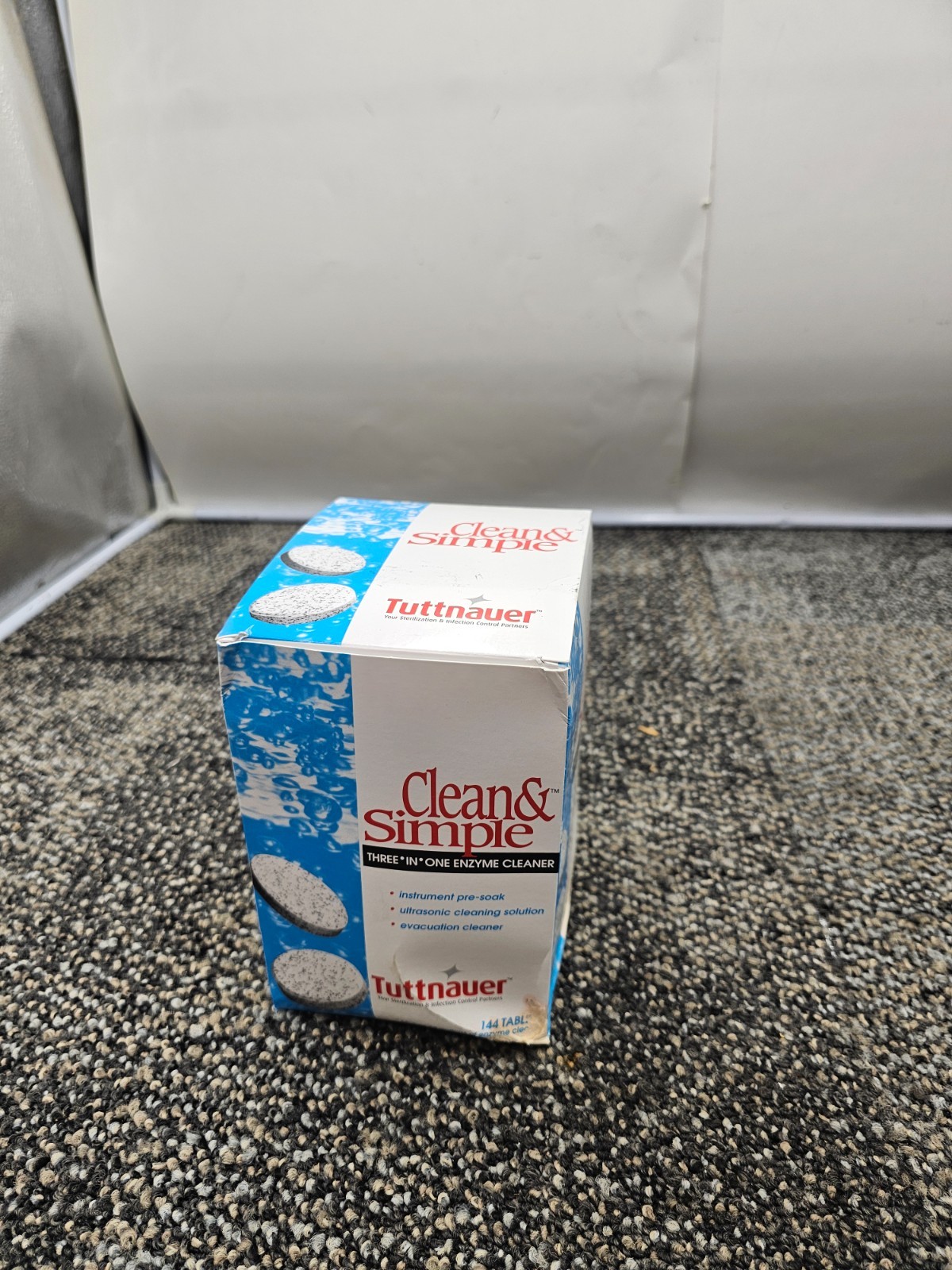 (QTY 144) Tuttnauer Clean & Simple Ultrasonic Enzymatic Solution Tablets Cleaner