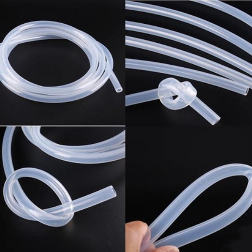Food Grade Clear Silicone Rubber Tubing Brew Hose ID 1.5mm OD 3.5mm Length 2m