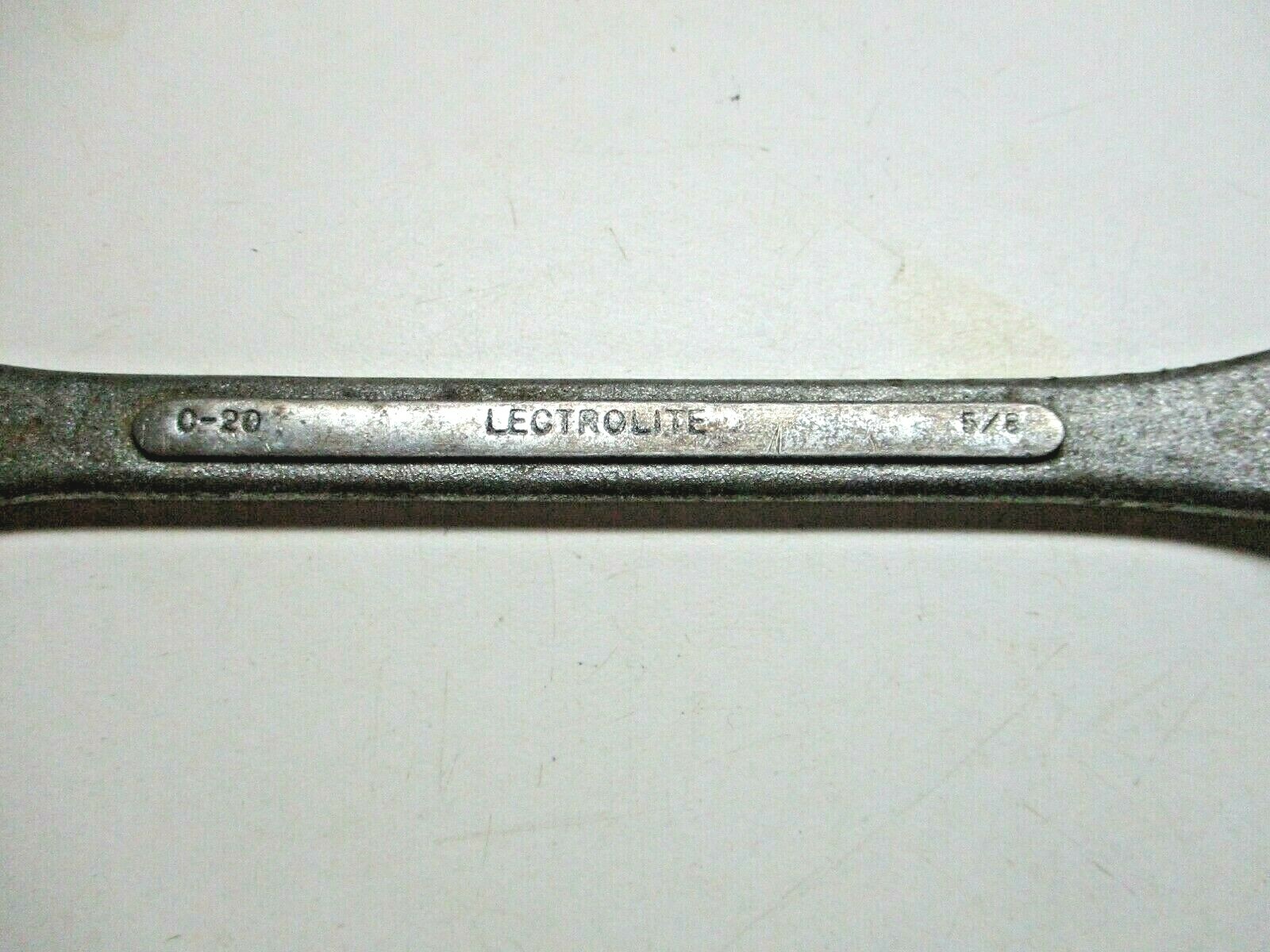 Lectrolite C-20 USA Forged Combination SAE Wrench 5/8" 12 Pt. Point Vintage