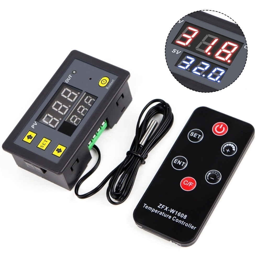 DC12V Digital Temperature Controller with Remote Sensor for Refrigerator Use