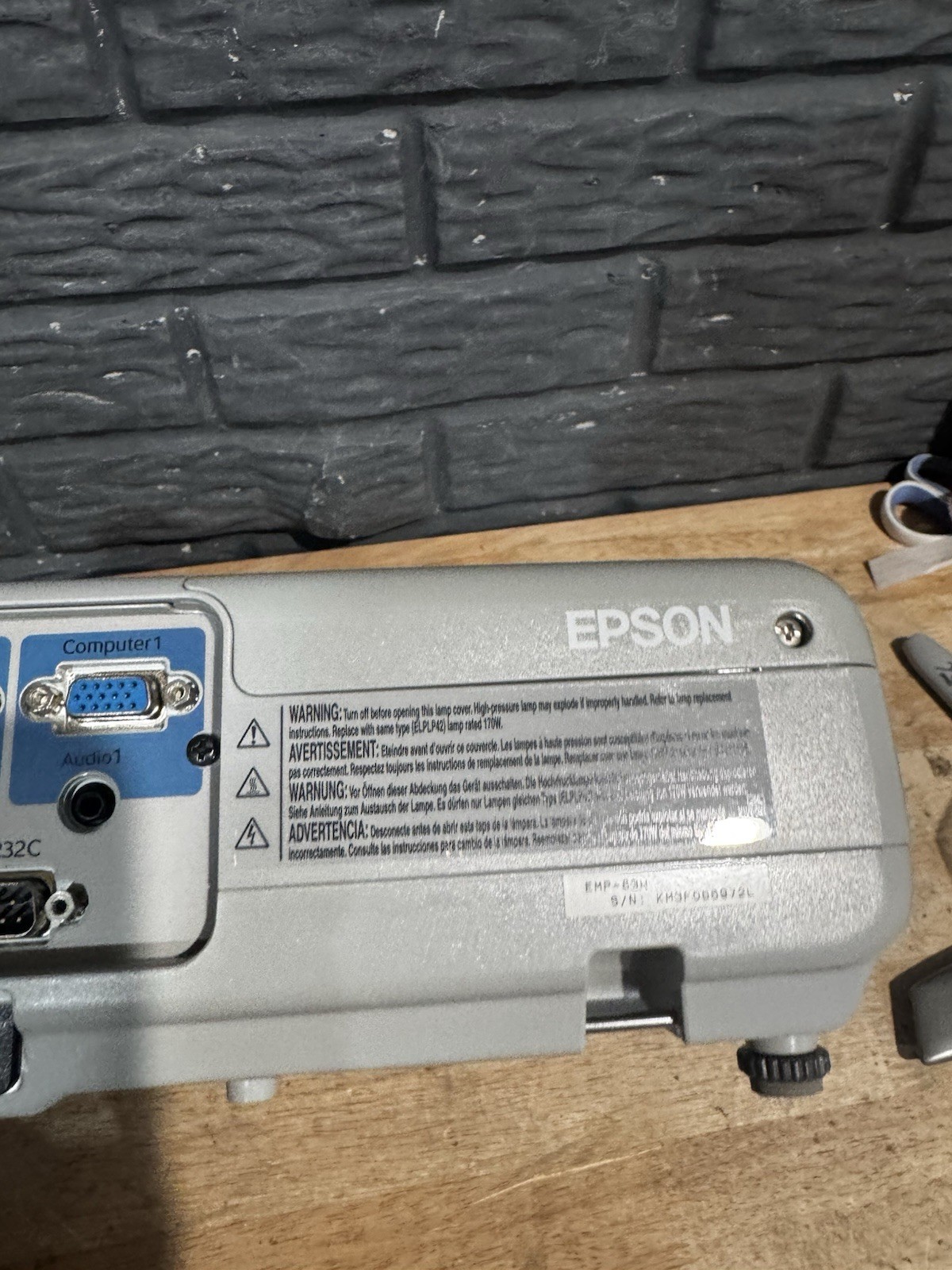 Epson Powerlite 83 Model Emp-83H