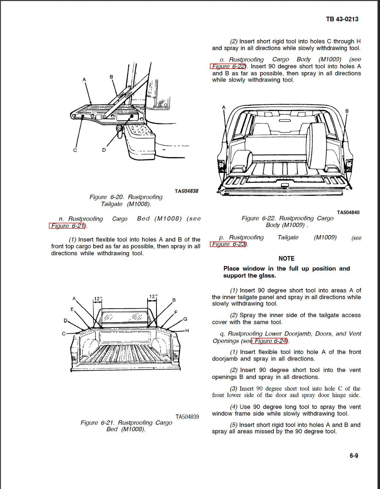 226 Page TB 43-0213 CORROSION PREVENTION & CONTROL TACTICAL VEHICLES on Data CD