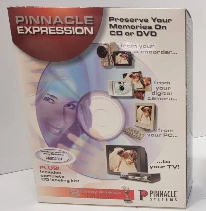 PINNACLE EXPRESSION 2002 HOME MOVIES & PHOTOS TO CD/DVD - WINDOWS 2000/XP