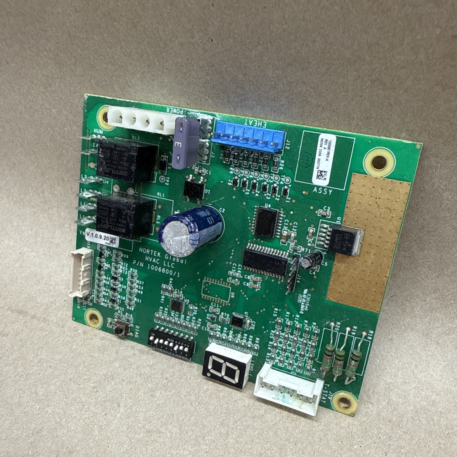 Nortek P/N 1006800/1 Air Handler Control Board