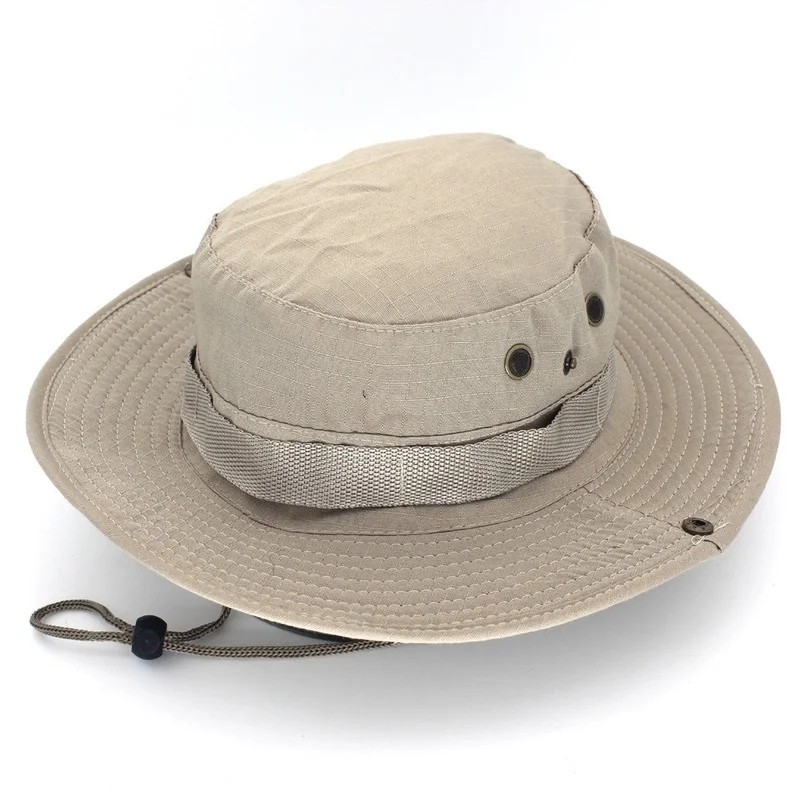 Boonie Bucket Hats Outdoor Fishing Hunting Wide Brim Mesh Camo Safari Sun Cap
