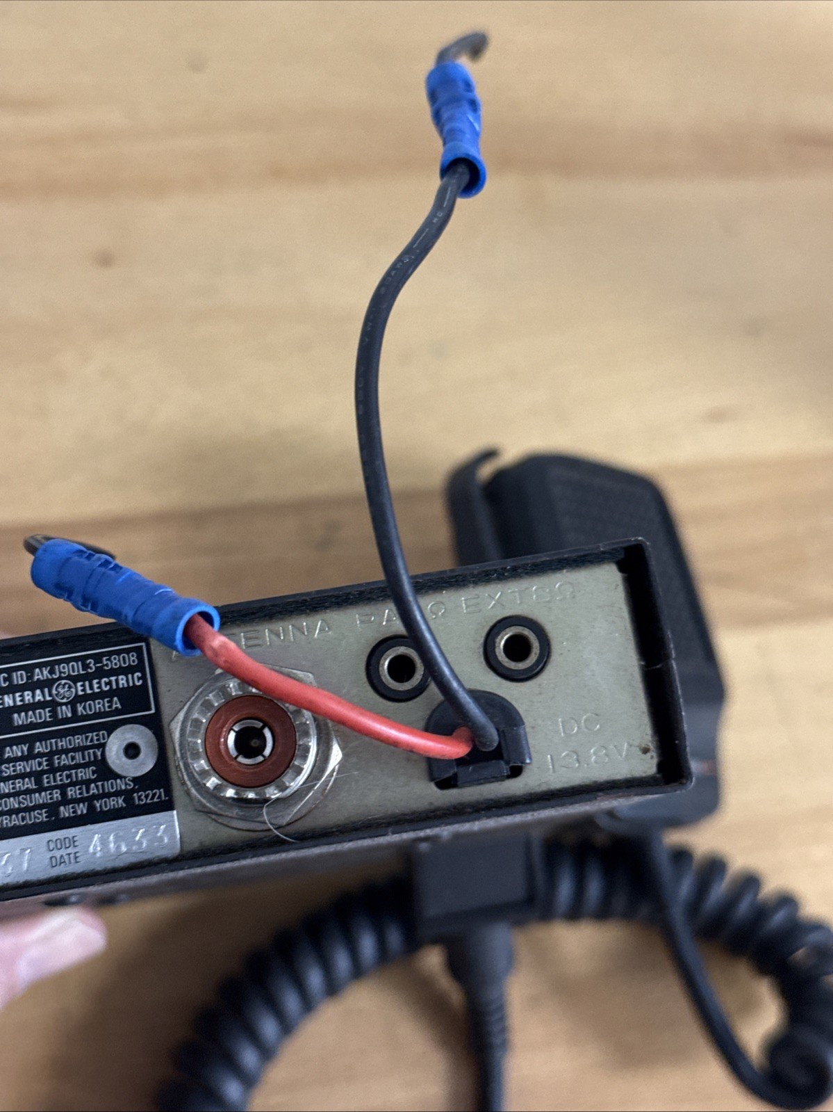Vintage General Electric GE Model 3-58080A CB transceiver - UNTESTED