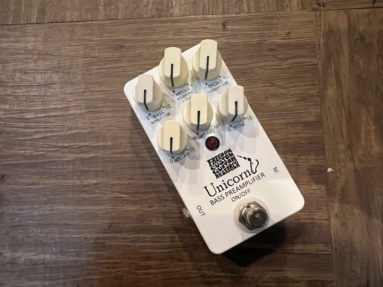 Freedom Custom Guitar Research Unicorn Bass Preamp 3-Band EQ Used Compact