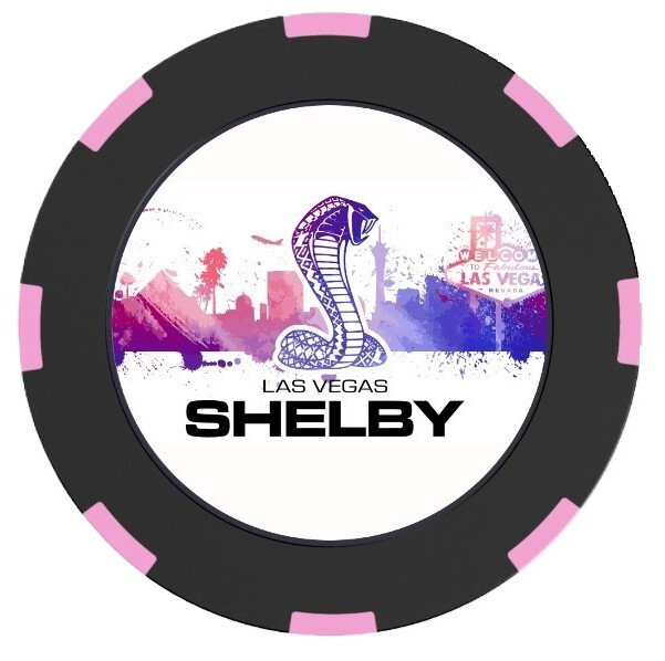 Shelby Vegas Skyline Pink Poker Chip * Collector Item * ​Ships FREE to the USA!