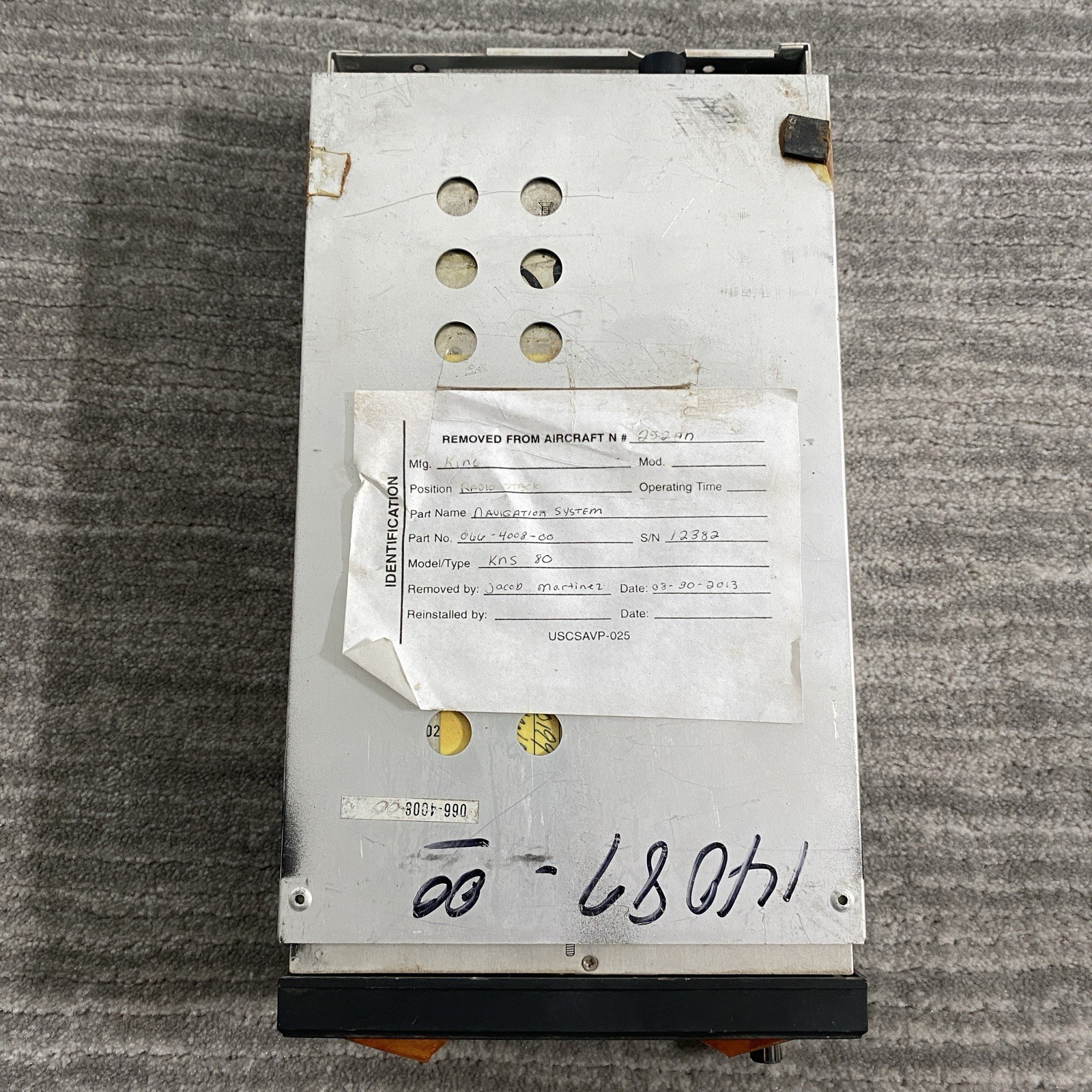 Bendix King KNS 80 Navigation System 066-4008-00 With Screen Damage And Tray