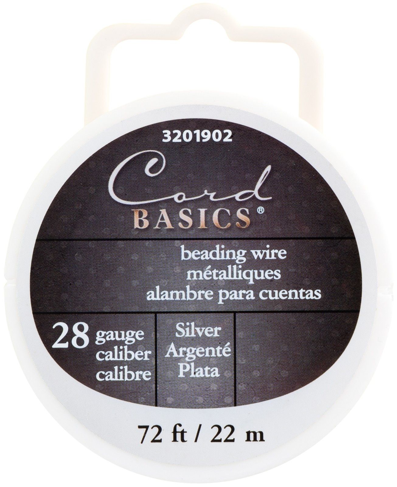CousinDIY Beading Wire 28 Gauge 72'-Silver - 12 Pack