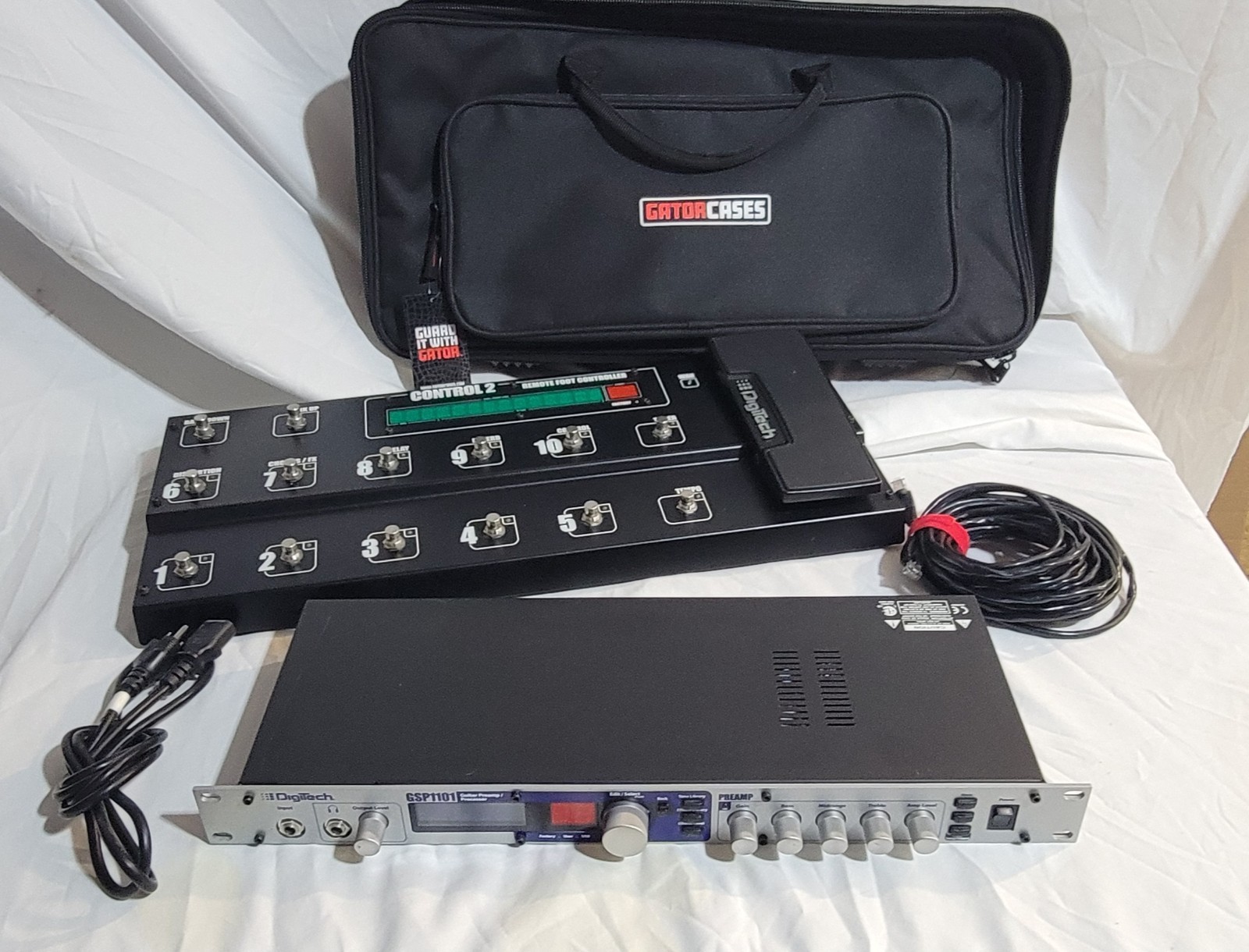 DigiTech GSP1101 Guitar FX Processor + Control 2 Foot Controller + Bag!