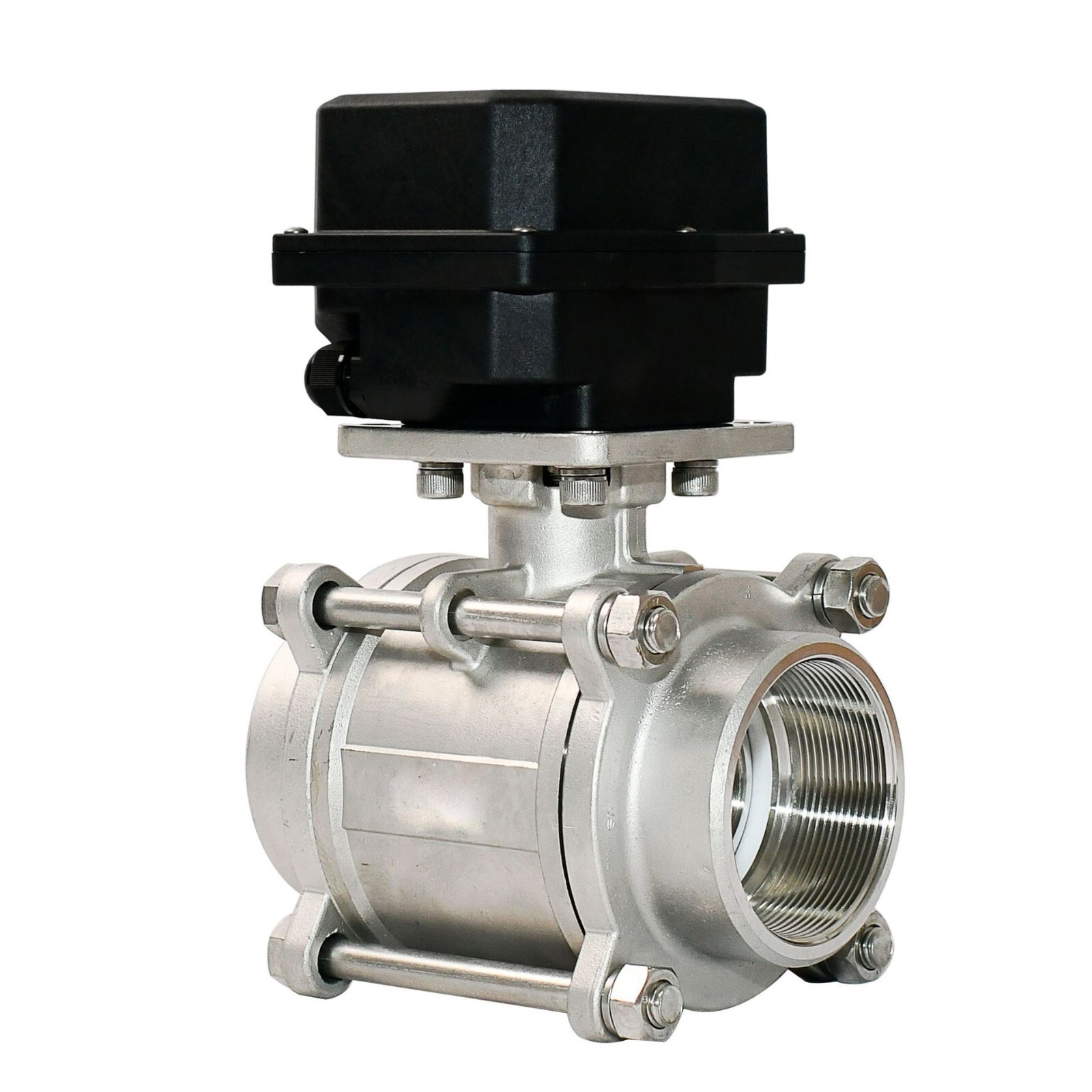 NPT1-1/4''-3'' 3-Pieces Electric Motorized Ball Valve AC110-230V,CR3-06,SS304