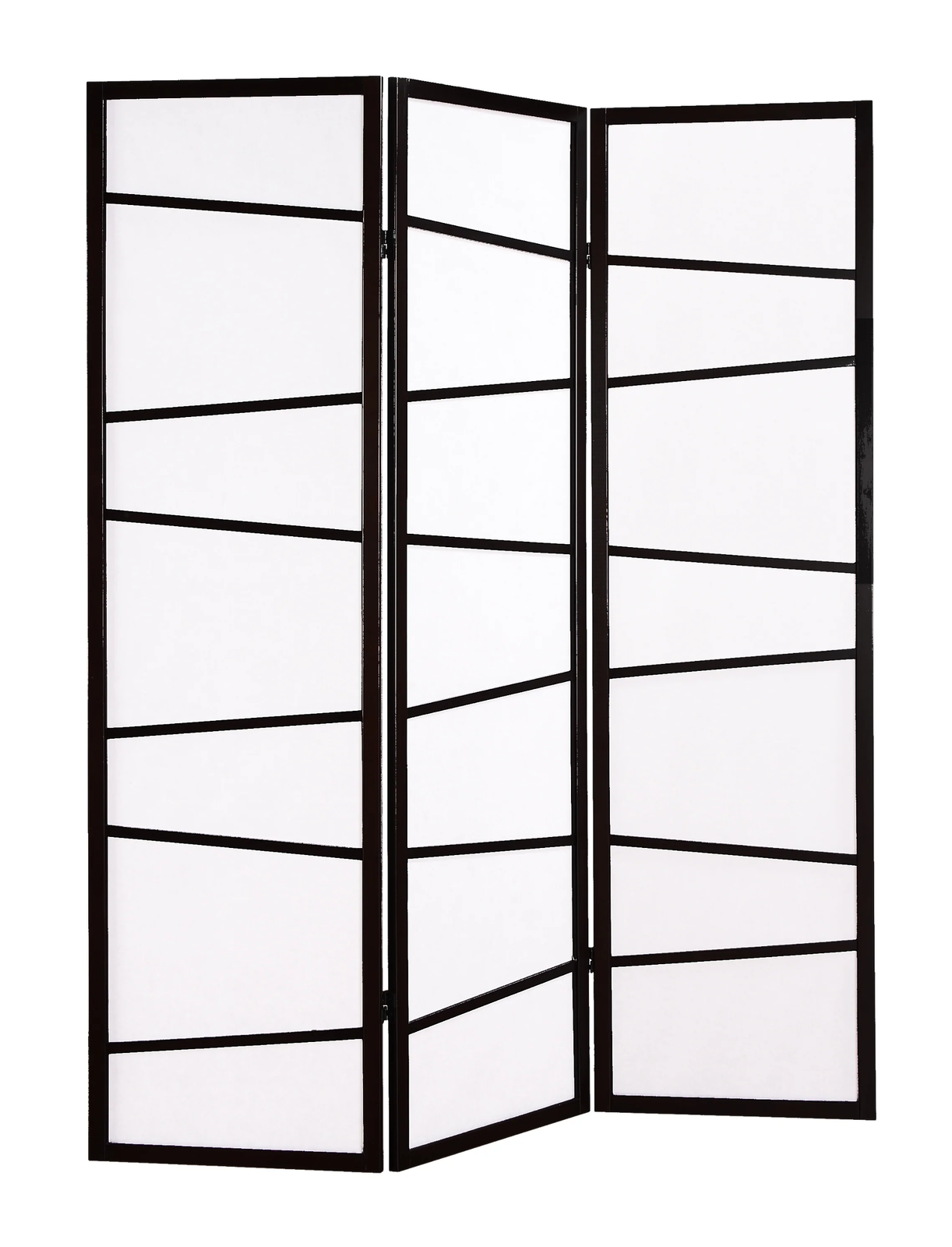 3-Panel Screen Room Divider - Black