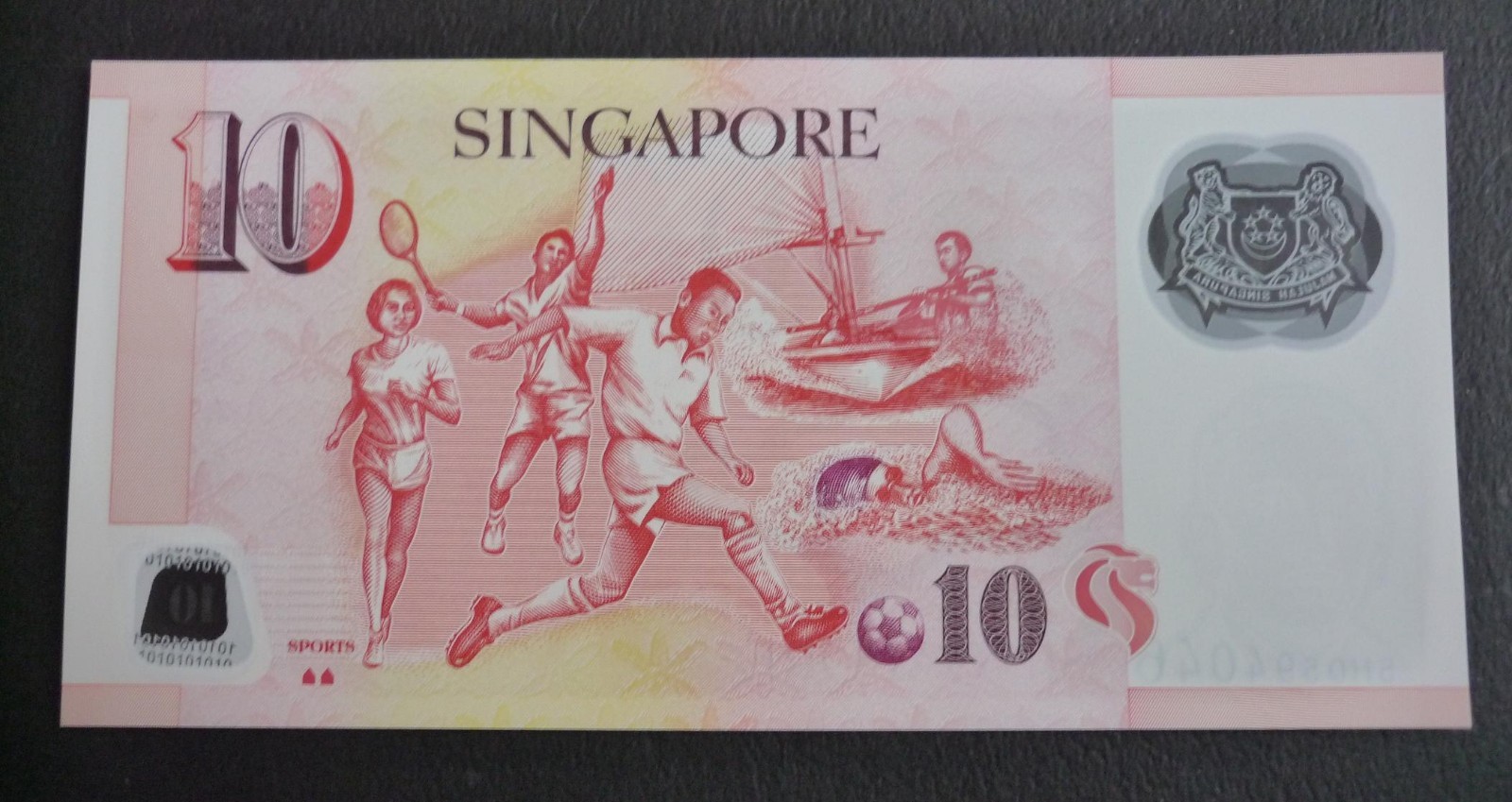 SINGAPORE 2017 PORTRAIT POLYMER $10 DOLLARS W/2 SOLID HOUSE New UNC