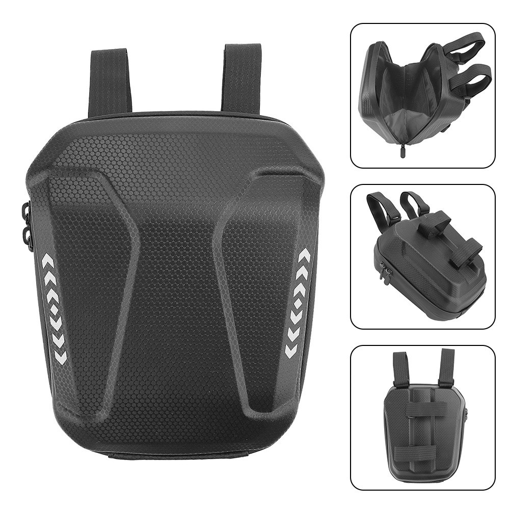 Front Hanging Bag Scooter Bag Binding Design Black Built-in Mesh Bag Case