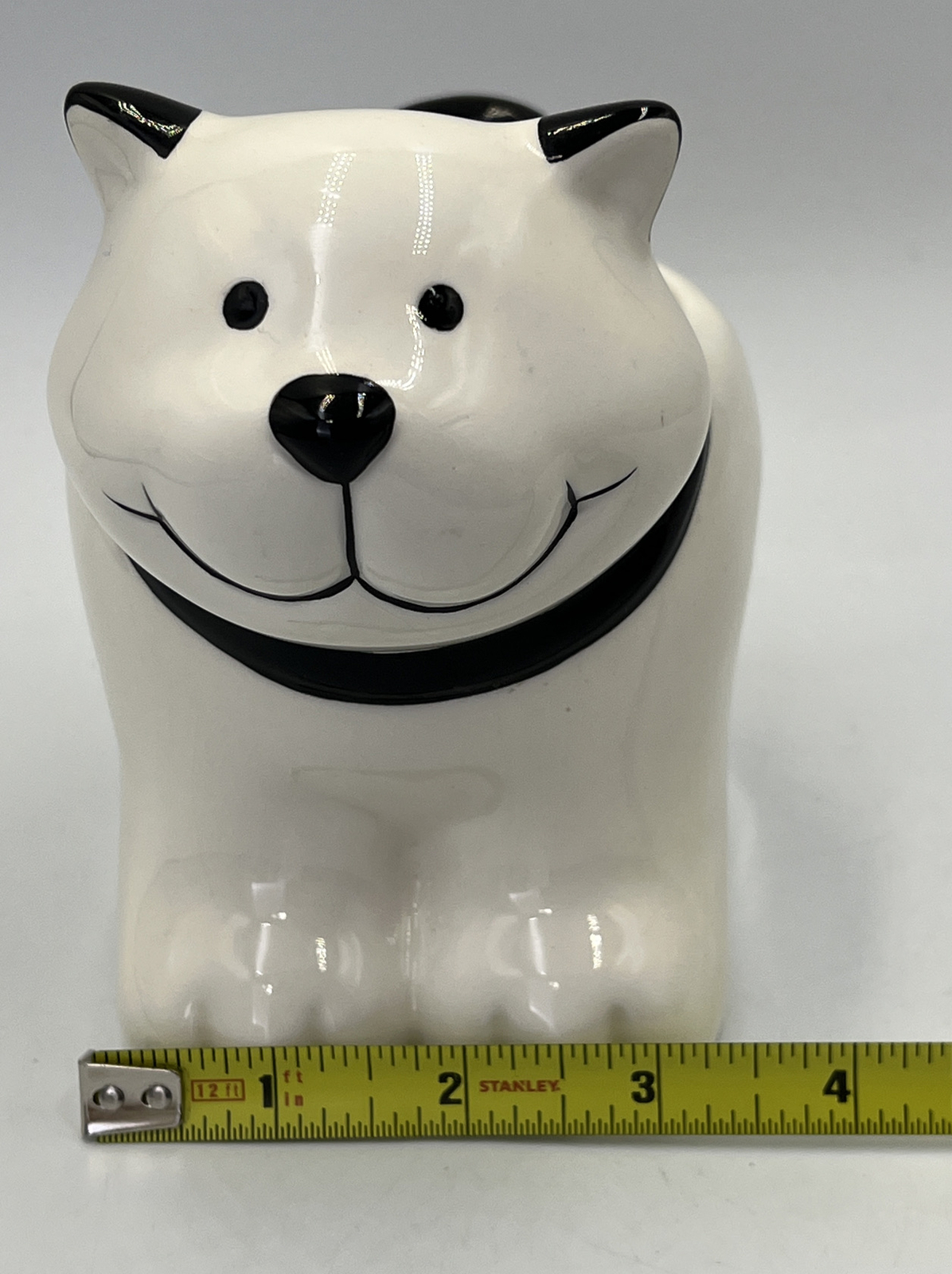 Department 56 Pets White Cat Planter Small Ceramic