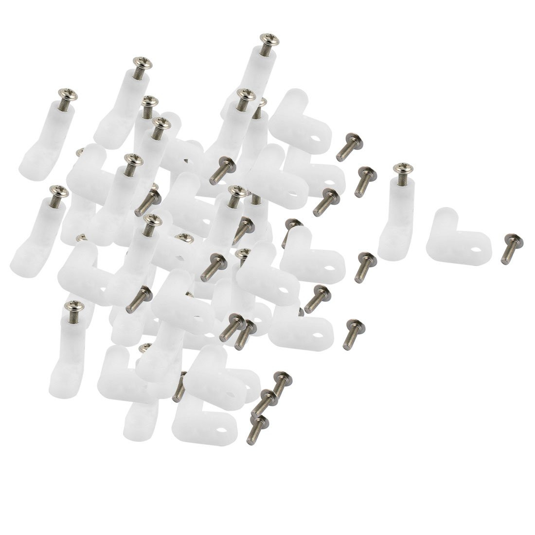 50 Pcs Circuit Board L Shape Type Insulated PCB Spacer Plastic Feet 20Mm Support