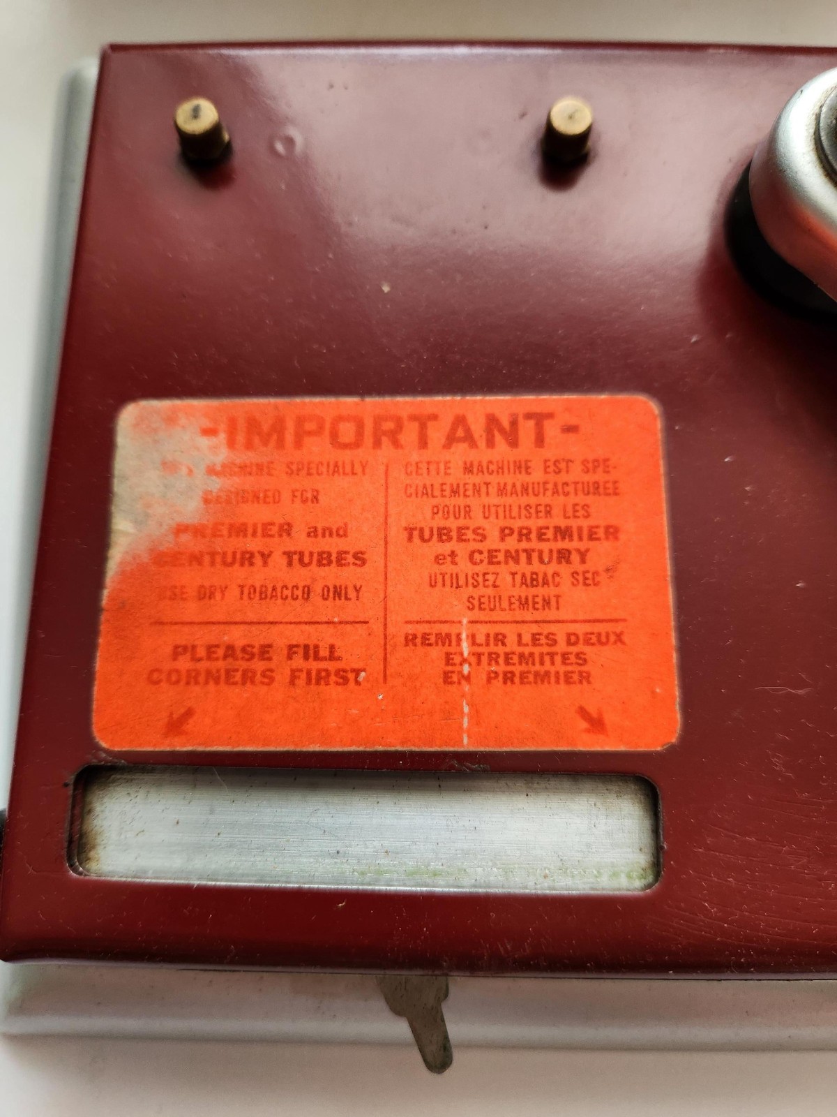 Premier Supermatic Cigarette Making Machine Vintage 1950's rolling your own