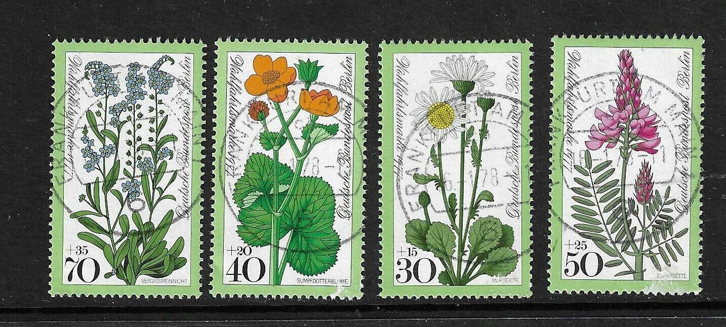 Germany SC # 9NB137-140  Meadow Flowers . Used